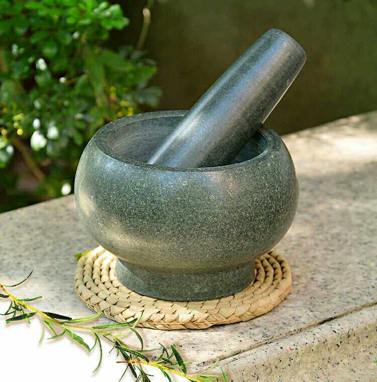 Song Dynasty Point Tea Imitation Song Dot Tea Green Stone Mortar Mash Tea Mashing Tea Pot Tea Cake Grinding Instrumental Tea Art Teacher Exam Supplies