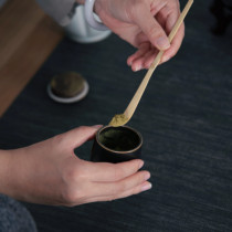 Song Dynasty tea Tang Dynasty sencha powder spoon white bamboo spoon Japanese tea ceremony utensils