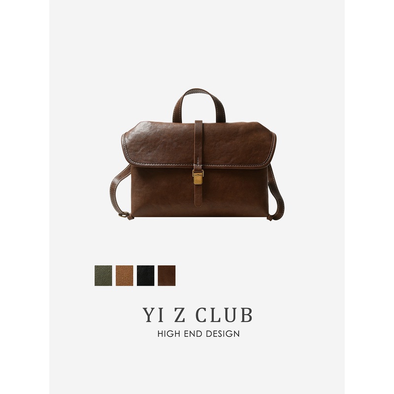 Yi Z Club Old Money Style Letter Print Tote Flap Shoulder Bag Crossbody Casual Bag Women's Bag 0.43
