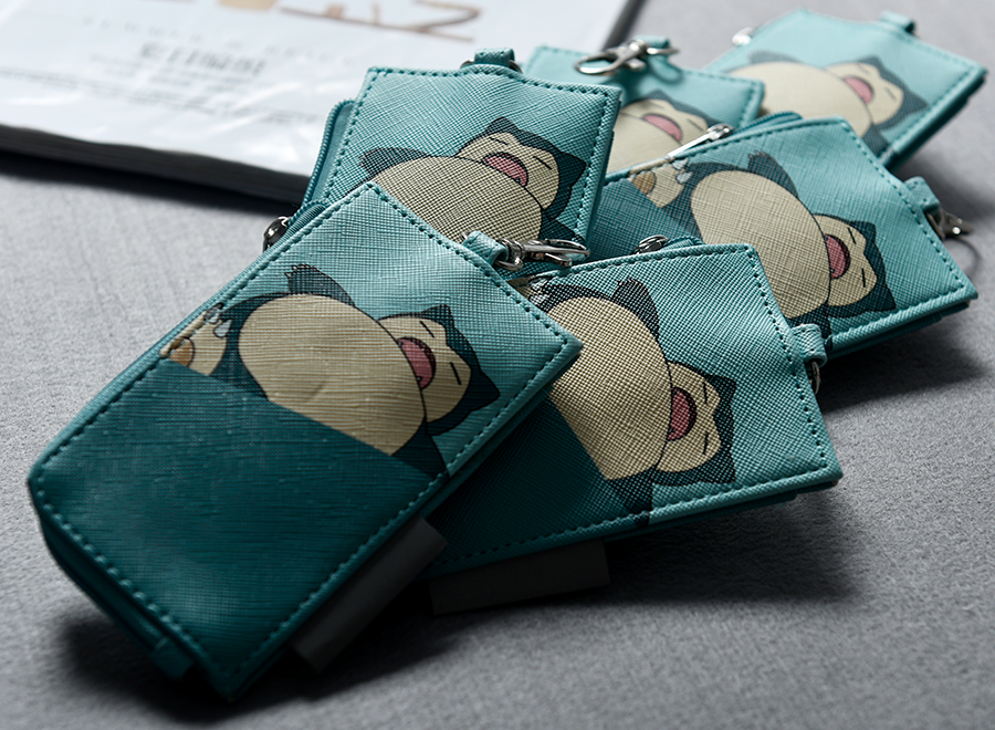 Fashion cartoon printing multi-functional pearl fish skin pattern PU mini long box card position bag key bag document bag 0 04