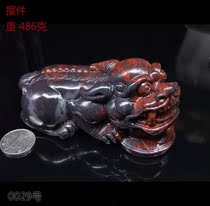 Jade ornaments lucky brave Guilin Chicken Blood Jade Sky-material monk townhouse to ward off evil spirits and feng shui transport home office