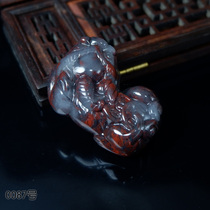 Guilin Chicken Blood Jade natural jade brave monk pendant pendant peace pai pai pendant necklace car 0087