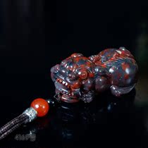 Guilin Chicken Blood Jade brave pendant natural jade pendant lucky to ward off evil spirits and sky-material monk men paragraph 9265