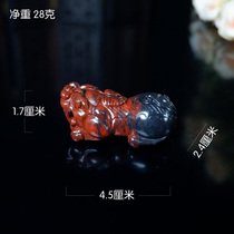 New Guilin chicken blood jade hand toy piece Pixiu chicken blood stone toy jade pendant hand toy gift 8086