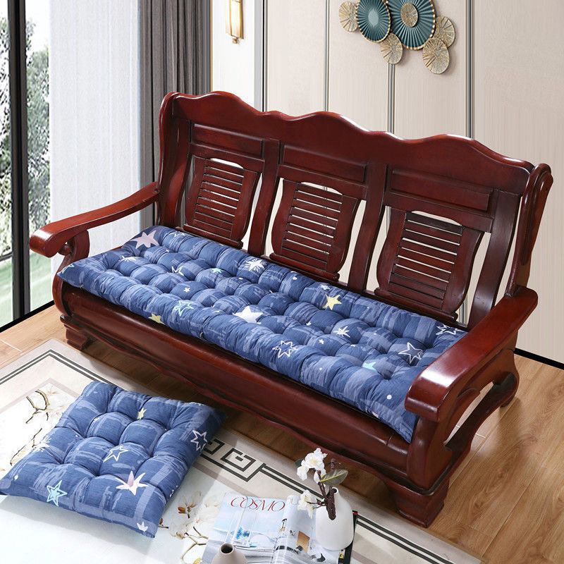 Seat cushion thickened solid wood sofa cushion four seasons universal long strip cushion old-fashioned wooden three-person mahogany sofa cushion