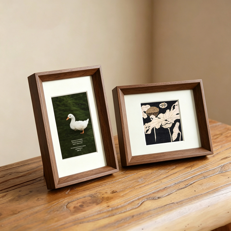 New Chinese-Style Retro Photo Frame for Printing Photos and Making Them into Frames for Display, Suitable for 6-Inch, 7inch X 8inch 10inch, A4 Small Picture Frames and Mounting Frames