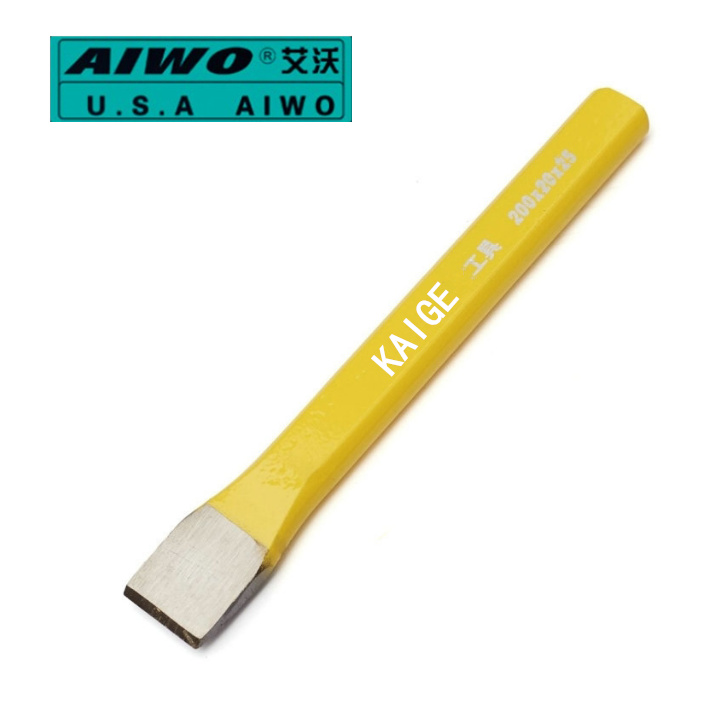 Alloy Steel Chisel Iron Special Hard Wood Chisel Stone Work Flat Chisel Sharp Hand Peak Steel Chisel Cement Tool Flat Head Tip