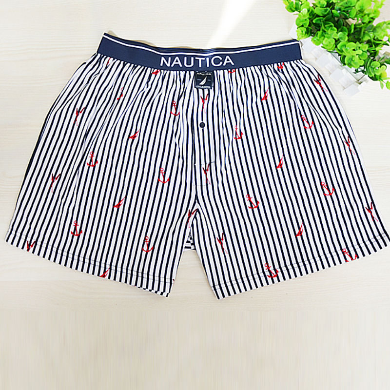 Châu Âu và Hoa Kỳ đơn giản cotton dệt kim mềm cỡ lớn mỏng nam bốn mùa đồ lót quần short pyjama quần nhà quần kaki nam đẹp
