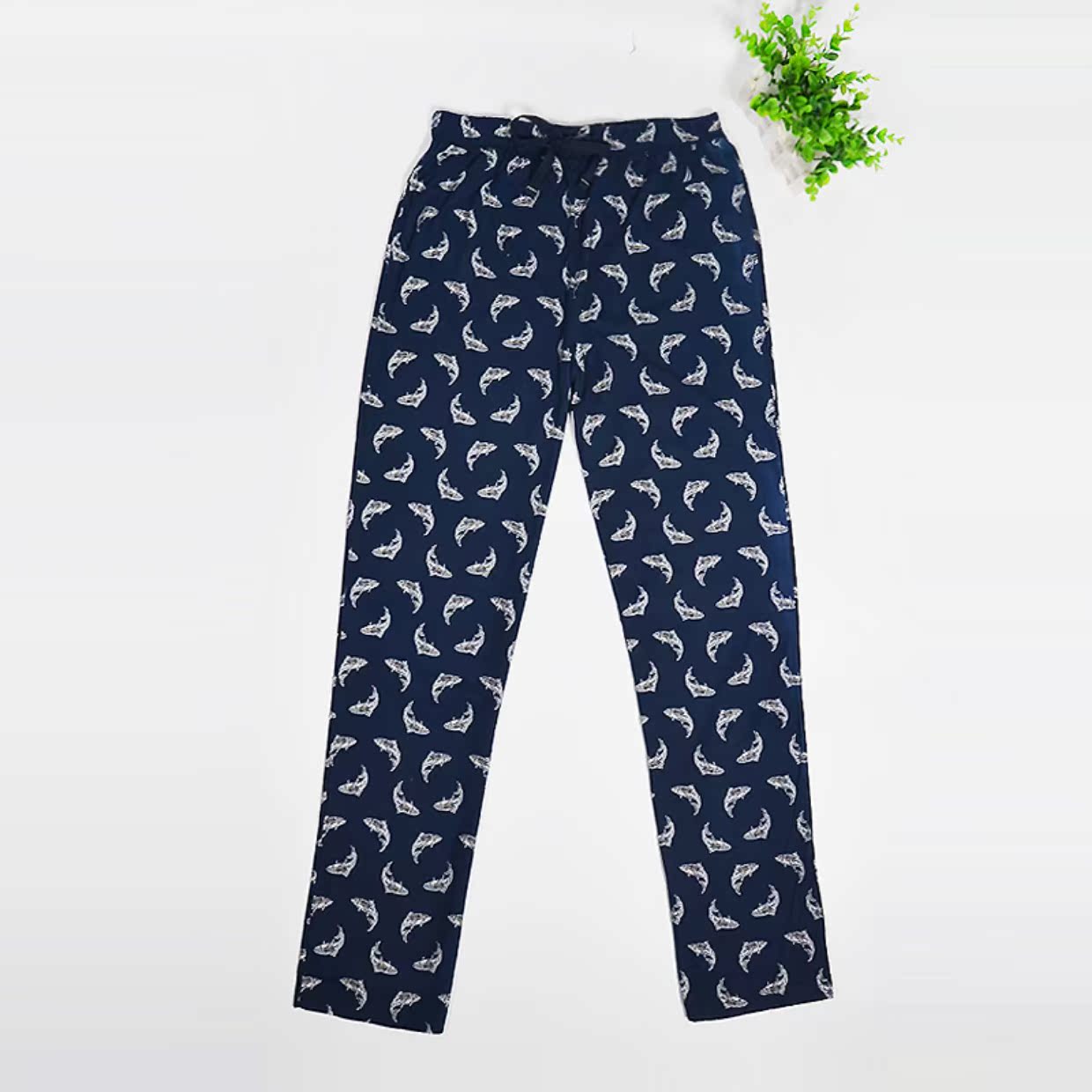 200 kg kích thước lớn mùa xuân và mùa thu nam mỏng phần dệt kim quần pyjama nam quần cotton nhà lỏng quần đũi nữ