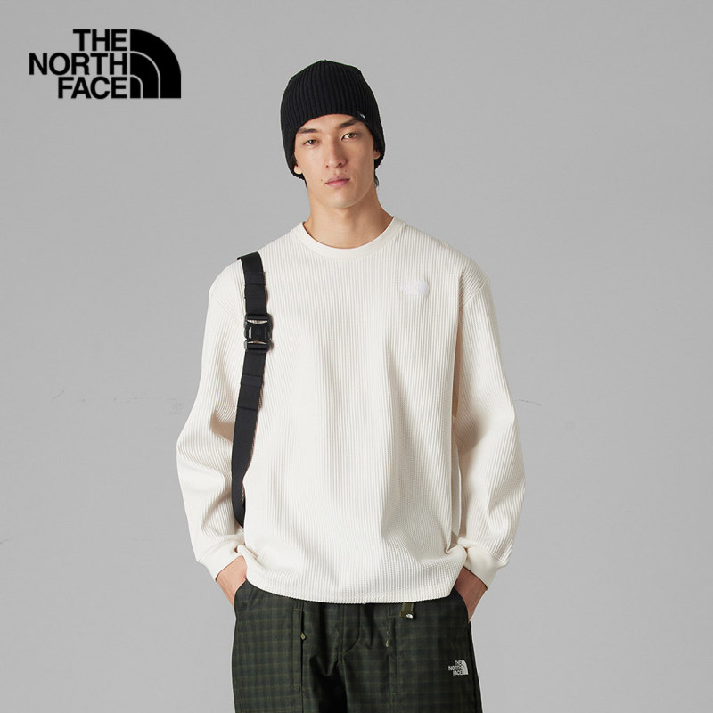 Thenorthface Ue Designer Style Men's Comfortable Casual Outdoor Waffle Long-Sleeved T-Shirt 8E1W