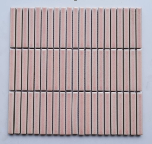 Керамическая печь, позади, маленькие длинные палочки мозаика черная, белая, синяя, зеленая, розовая ресторан простые современные плитки для ванной комнаты