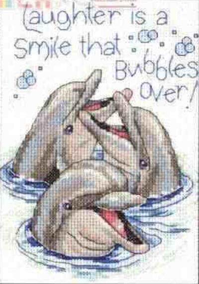 (Cat Cat Embroidery Workshop) R Line Self-supporting pieces-DIM 65068 Smiling Dolphins