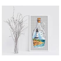 (Cat and cat embroidery) R line self-matching kit-Lighthouse drift bottle MM191107