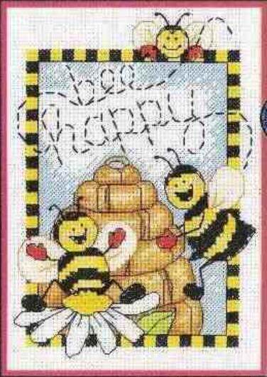 (Cat Cat Embroidery Workshop) R line self-supporting parts--Dim 16687 Happy little bee