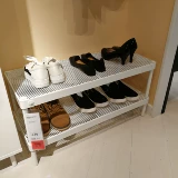 Оригинальная полка для обуви IKEA IKEA Makepa, простая полка для обуви, слой для хранения в фойе, табурет для пеленания обуви, белый утюг, искусство