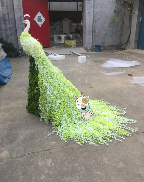 Floral Foam Peacock Floral Floral Flower flower Flowers Flowers Wedding Celebration Wedding Festival Christmas Mall Sample House Display Center Beauty Chen Showcase