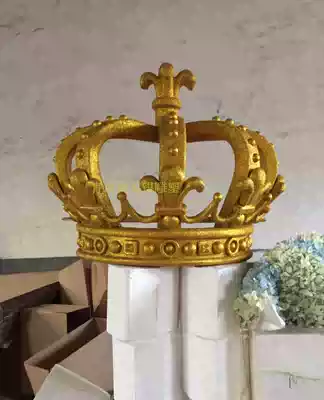 Christmas Festival New Year's Day wedding wedding stage window Gold Crown foam crown sculpture