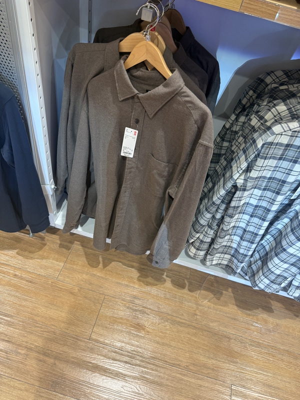 Uniqlo Men's Clothing/Unisex Flannel Plaid Shirt/Long Sleeve 486596 /486600