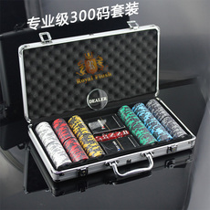 Фишки 德州扑克百家乐300码筹码套装专业配置爆款全国包邮 Royal flush