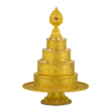 Маленькая манса -кастрюль Полный комплект S990 серебряного серебряного серебристого серебристого серебряного покрытия, наполненного золотом Mancha Luo, восемь благоприятной манча -луо для Manzagi Full Set 8 см.