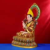 Непальское мастерство Тибетское мастер Тсонгхапа Мастер Будда Статуя Будды статуя бронзовой статуи статуи Тонга Хапа Будда 24,5 см