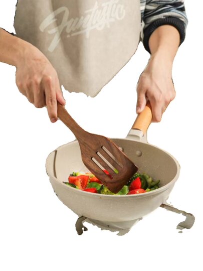 Acacia Wood Spatula for Home Kitchen, Non-Stick Pan Special Wooden Spatula, High Temperature Resistant Cooking Spatula, Rice Spoon, Soup Spoon