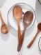 Large Household Wooden Long-Handled Soup Spoon, Acacia Wood Walnut Spoon, Noodle Spoon, Vintage Trendy Salad Spoon