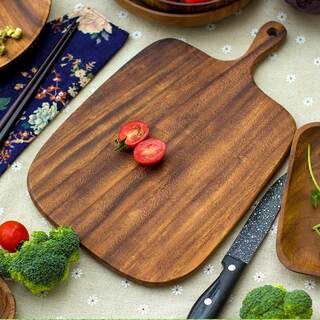 Acacia Wood Cutting Board Wooden Cutting Board Hotel Home Wooden Cutting Board Log Cutting Board Hotel Restaurant Bread Food Supplement Board
