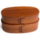 Japanese-Style Fir Wood Double-Layer Lunch Box Bento Box Student Meal Box White-Collar Lunch Box Sushi Box Picnic Lunch