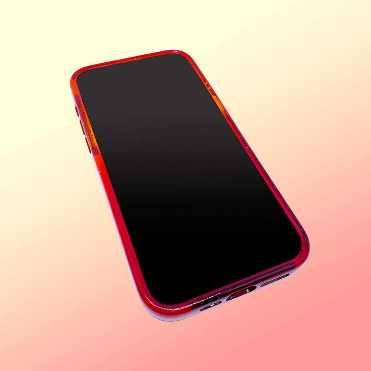 Demon Slayer Flame Sword Red Orange White iPhone Case