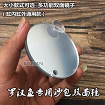 Taijin Hongyun Ma Li Dessa Luohan fighting fish special sandbag double-sided mirror training start aquarium fish tank