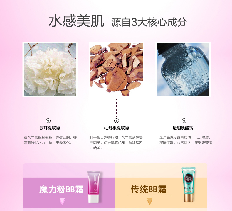 Han Shu ma thuật hạt nước bột BB cream nude trang điểm che khuyết điểm cách ly kéo dài dưỡng ẩm làm sáng da tone nền tảng chất lỏng chính hãng