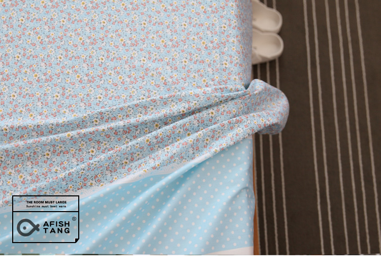 Bộ Sen nhỏ tươi tờ hoa bông bông đơn hoặc kép 1,5 m / 1,8 m tấm khăn trải giường mảnh duy nhất - Khăn trải giường ga giường 1m2x2m