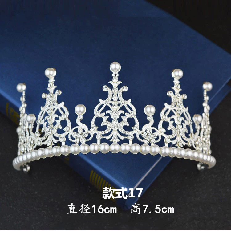 Cô dâu vương miện Hàn Quốc không khí sinh nhật công chúa diadem tóc hoop nút phụ kiện đám cưới hiển thị kiểu dáng vương miện phụ kiện tóc nơ kẹp tóc