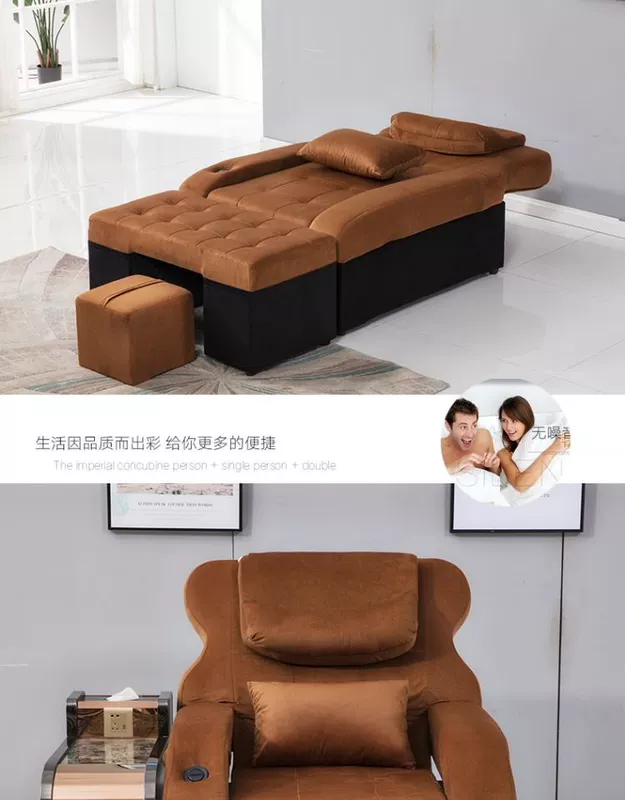 Chân bồn tắm sofa chăm sóc sức khỏe ngả ghế làm đẹp chân rửa phòng tắm hơi SPA điện massage chân tắm sofa giường - Phòng tắm hơi / Foot Bath / Thể hình