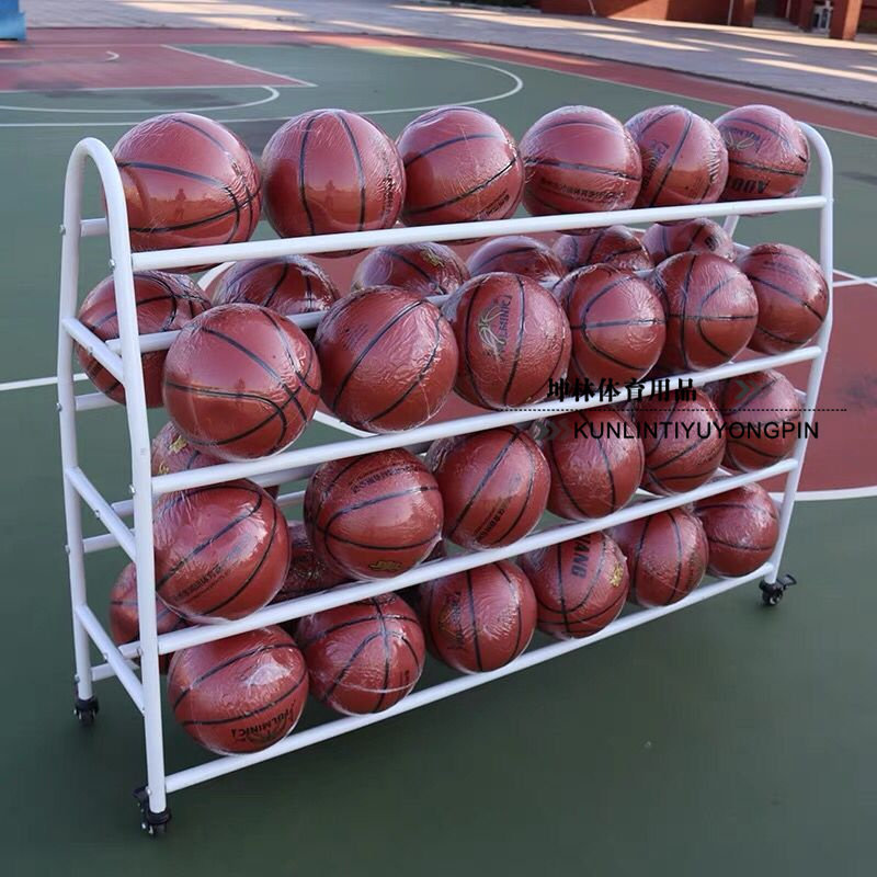 Kindergarten School Basketball Box Steel Ball Carts Mobile Cart Basketball Placed ball frame Shelf Frame Basketball Cart