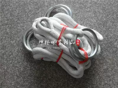 Bold nylon rope outdoor pull-up ring Household fitness ring Solid steel ring Gymnastics training