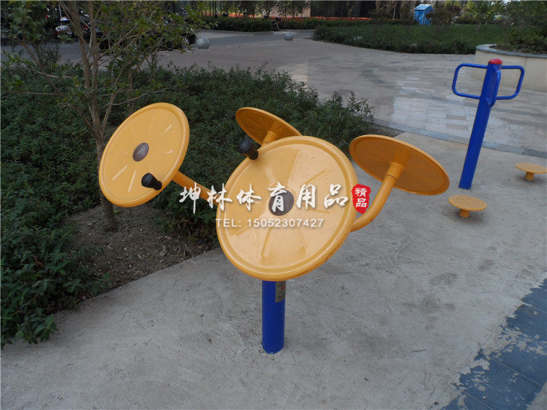 Outdoor fitness equipment Taiji rubber large turntable area fitness equipment fitness equipment fitness path park square area