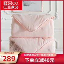 Red bean four-season universal two-in-one mother quilt quilt core thickened warm spring and autumn quilt winter quilt single double quilt