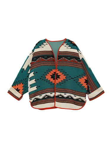 Оригинальная этническая куртка, этнический стиль, оверсайз, 2023, подходит для весны и осени