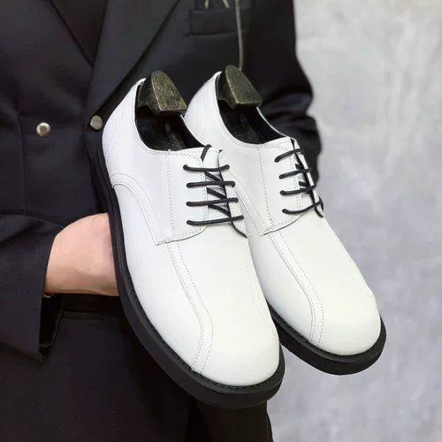 Мужские низкие трендовые универсальные туфли для отдыха для кожаной обуви, модная высокая обувь, в корейском стиле