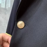 Платье в английском стиле, мужской трендовый костюм, модный пиджак классического кроя для отдыха, комплект, в британском стиле, изысканный стиль, в корейском стиле