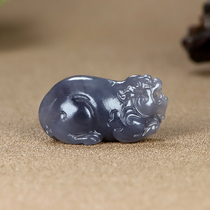 Xinjiang and Tian Yucigarettes Purple Lepons Pendant Pendant Male and Mens Confessions And Beast Su Laborers Natural Smoke Green Pendant 17 22g