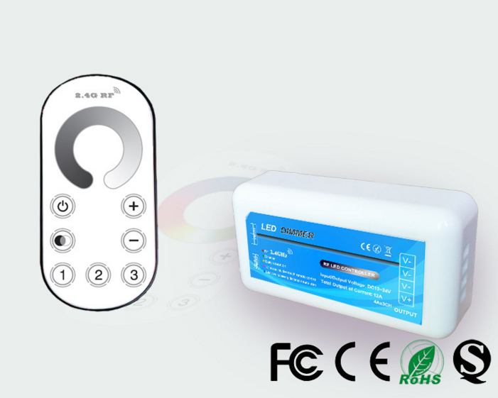 LED controller group 2 4G lights with RF wireless dimmer LED light bar dimmer touch dimmer
