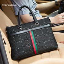 New mens Hand bag can cross large capacity briefcase mens cowhide casual business fashion computer bag