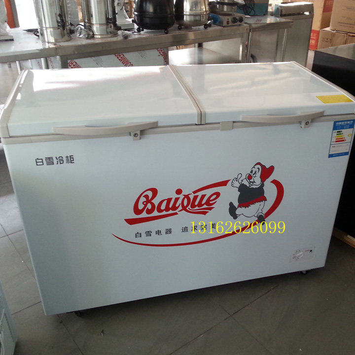 White Snow BD C-402FD Home Commercial Large Capacity Frozen Refrigerated Top Door Horizontal Energy Saving Frozen Freezer