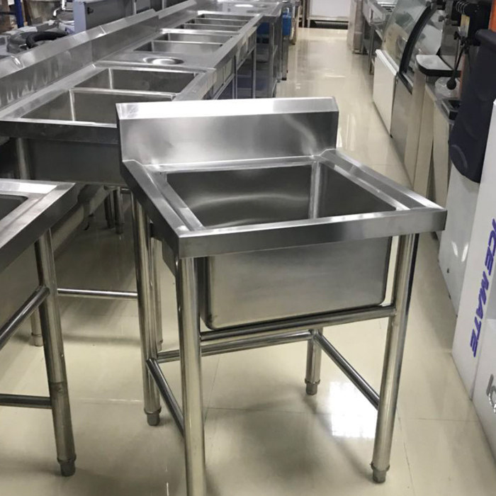 Customised commercial stainless steel monocular eyes triple eye sink sink and non-labelled washbasin wash pool dishwashing pool
