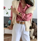 Династия Хань modestmood2024 Spring Loase Demprament Ins Design Sense Niche Dry Rose Casual Frush Women