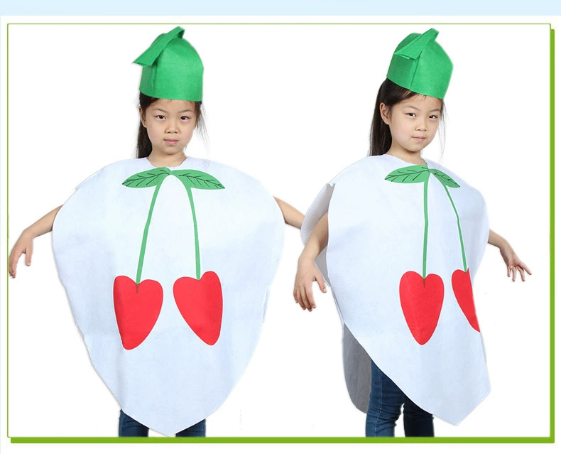 Trẻ em trái cây quần áo dâu tây Halloween dứa rau hình trang phục mẫu giáo trình diễn trình diễn thời trang trang phục