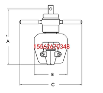 Mechanical hand Xuan stretch clamp body _ tester wedge stretch clamp body _ metal material stretch clamp